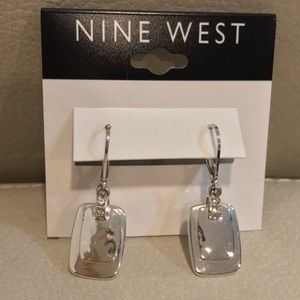 Nine West silver hanging earrings